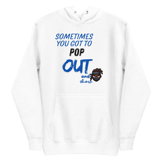 BLUE POP OUT HOODIE