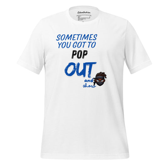 BLUE POP OUT T-SHIRT